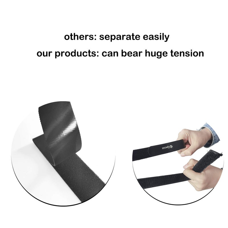 Epessa Hoverboard Seat Attachment Straps with Hoverboard Go Cart Strap Protectors, Hoverboard Go Kart Straps, Adjustable Replacement Straps Compatible with Self Balancing Scooter, Hook and Loop - Image 4